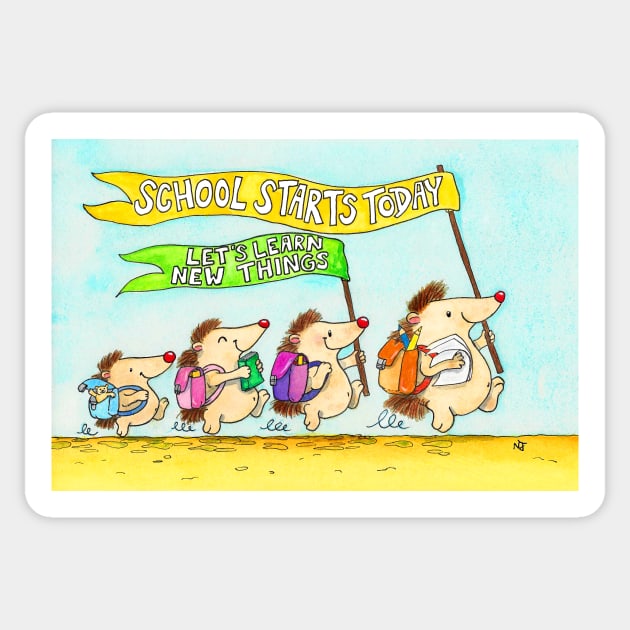 First day of school Sticker by nicolejanes